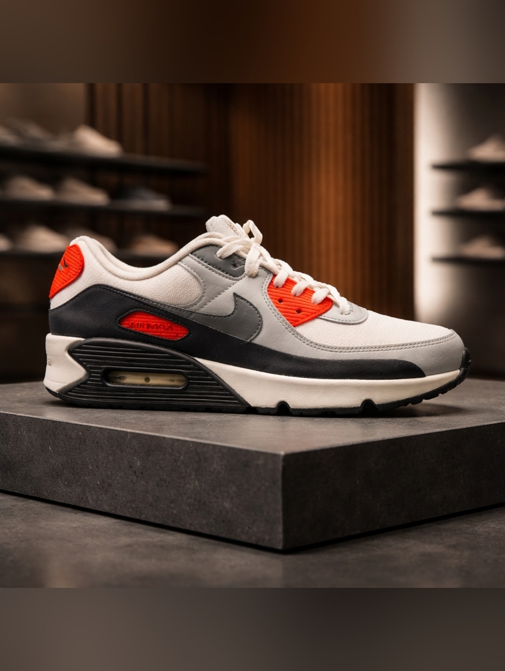 Nike Air Force Max 90 lv8 Red and Gray